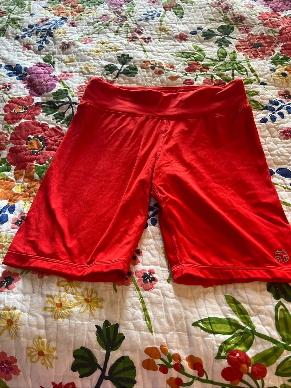 Tory Burch Bright Red Women's Bike Shorts